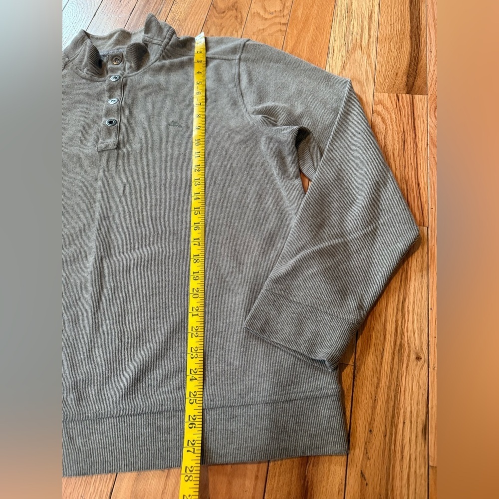 Tommy Bahama Cold Springs Mock Collar Henley Buttons GRAY Sweater Men’s Size XL - Picture 11 of 13